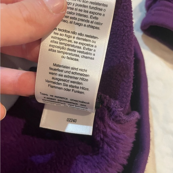 Vintage Mountain Hardwear Fleece Full Zip Up Jacket Women’s Medium Purple Winter - Picture 9 of 11